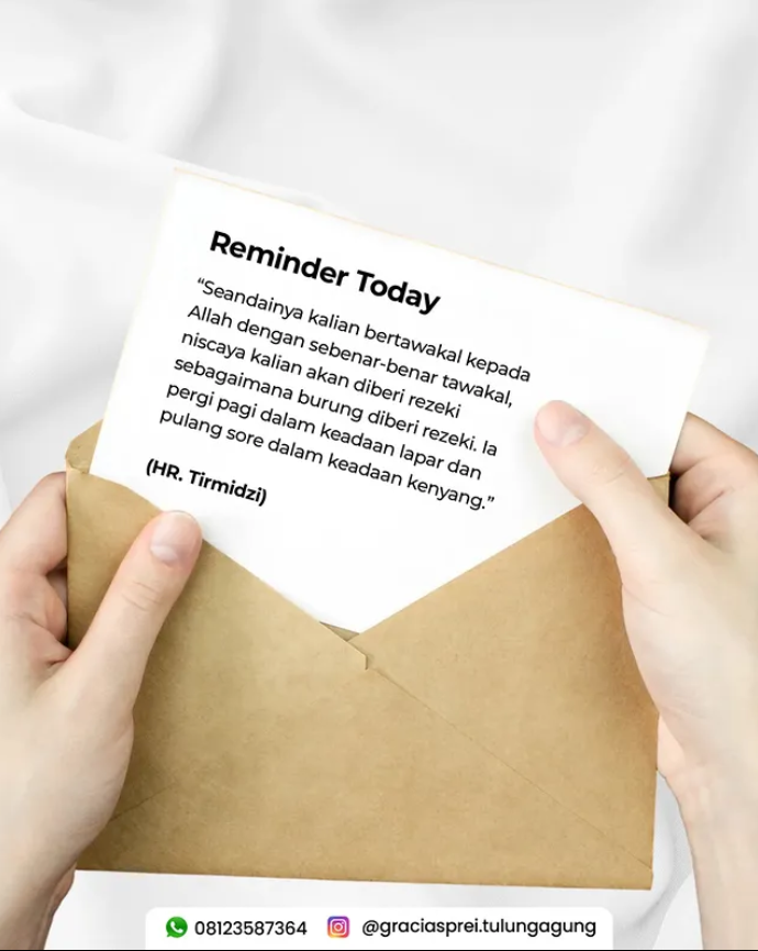<p>Reminder hari ini buat kita semua<br />&ldquo;S